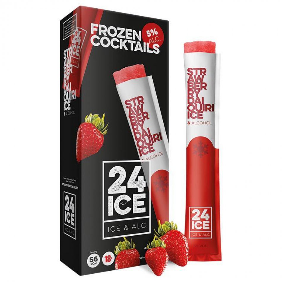 24 ICE Strawberry Daiquiri 5x65ML Studentenmeuk