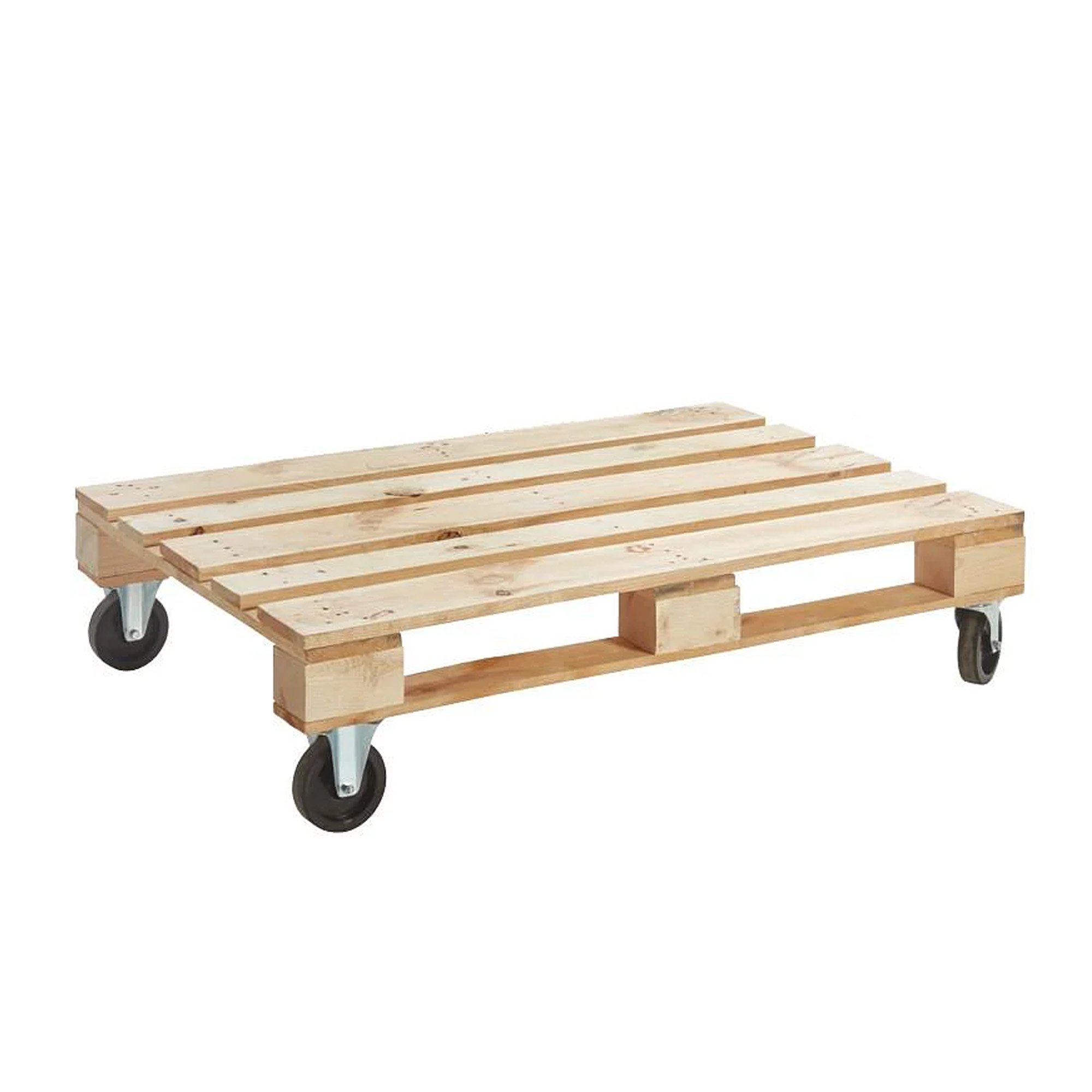 Pallet tafel op wielen Studentenmeuk